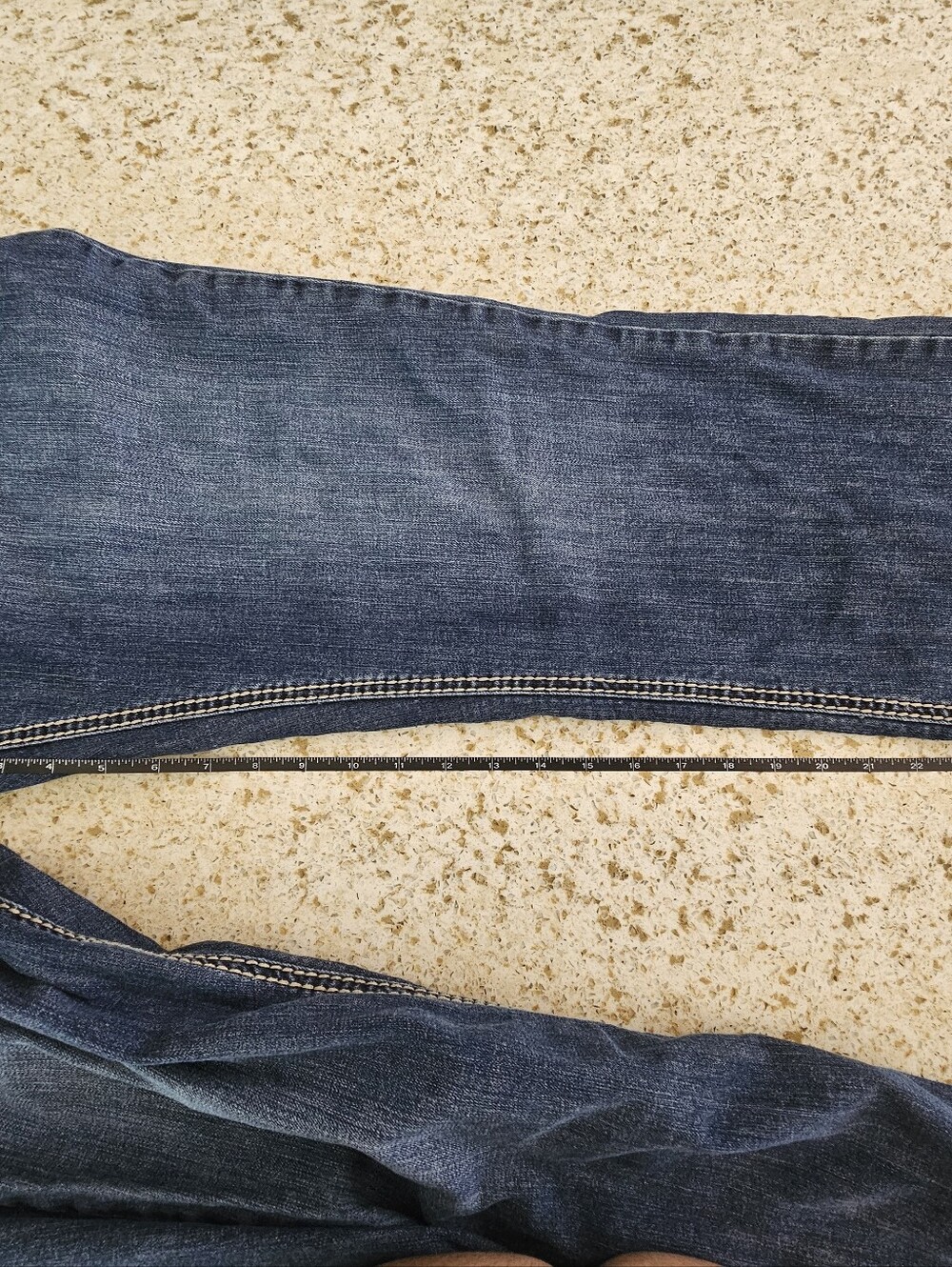 Men's Rock&Roll Double Barrel Bootcut Denim Blue Relaxed Jeans - Picture 6 of 9